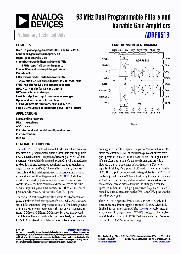 ADRF6518ACPZ-WP_6501176.PDF Datasheet