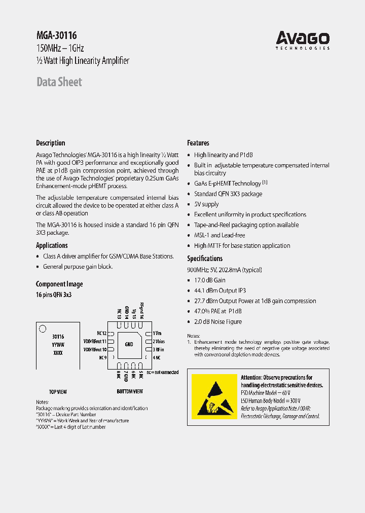 MGA-30116_6510145.PDF Datasheet