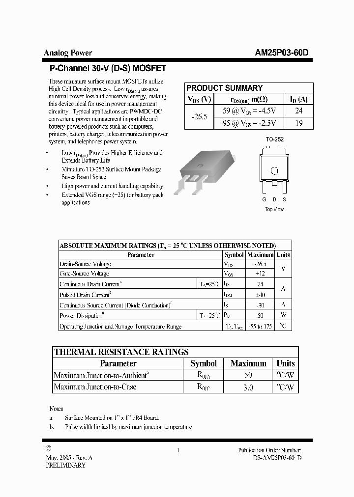 AM25P03-60D_6536189.PDF Datasheet