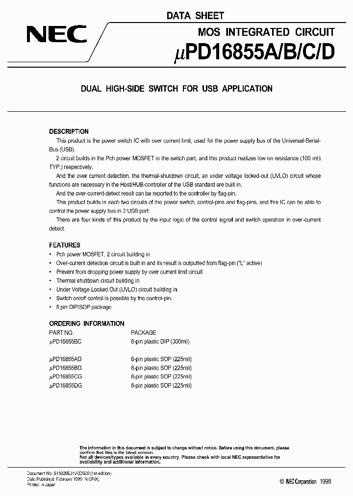 UPD16855C_6563845.PDF Datasheet