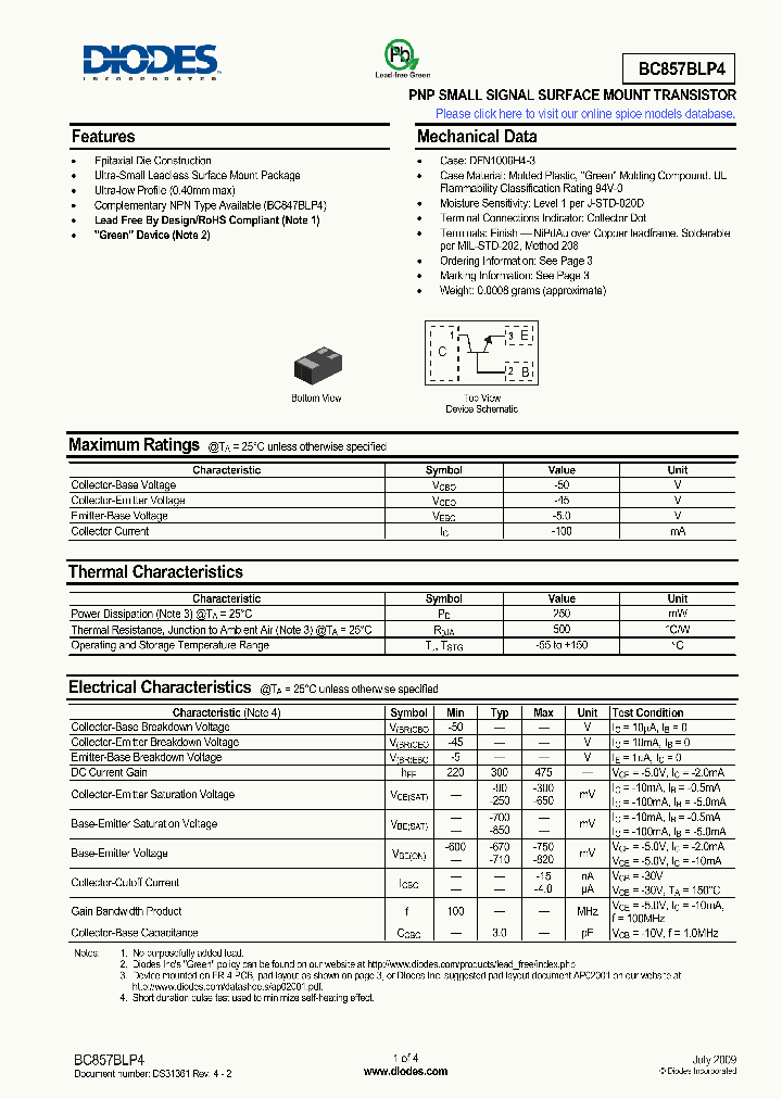 BC857BLP4-7_6600556.PDF Datasheet