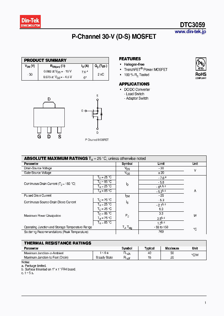 DTC3059_6603795.PDF Datasheet