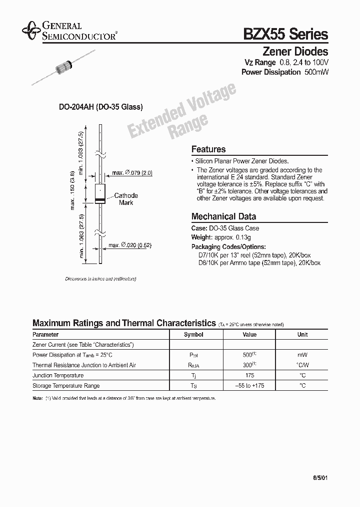 BZX55-C82D8_6614485.PDF Datasheet