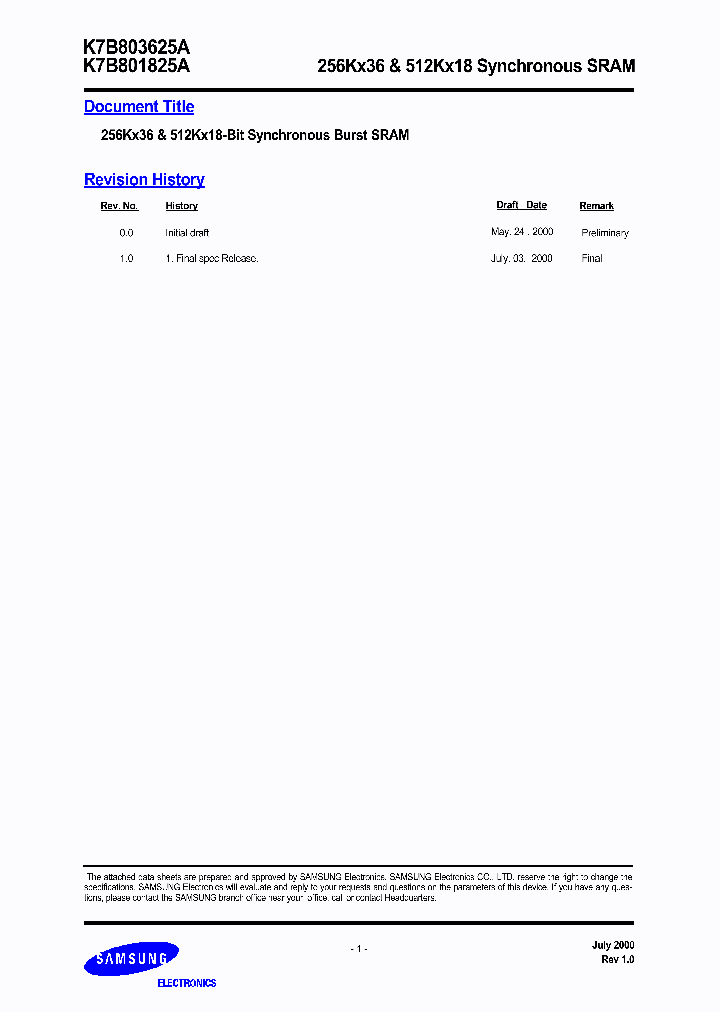 K7B803625A-TC85_6613721.PDF Datasheet