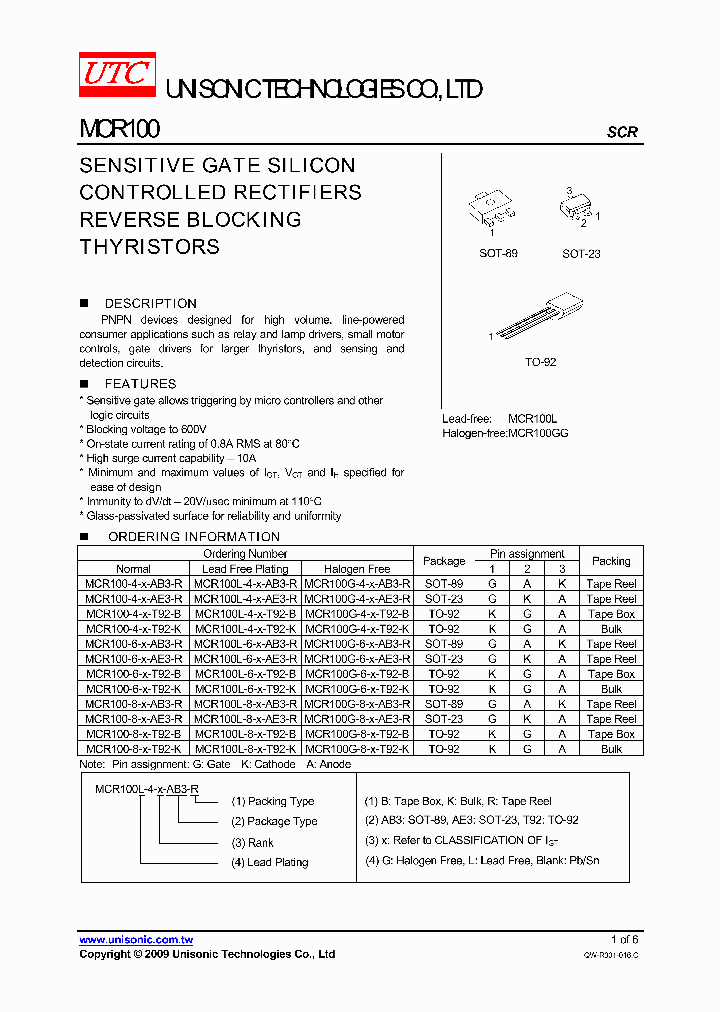 MCR100-6-AA-T92-B_6616158.PDF Datasheet