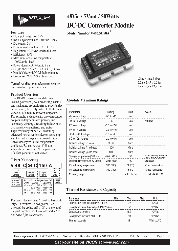 V48C5C50AS_6625254.PDF Datasheet