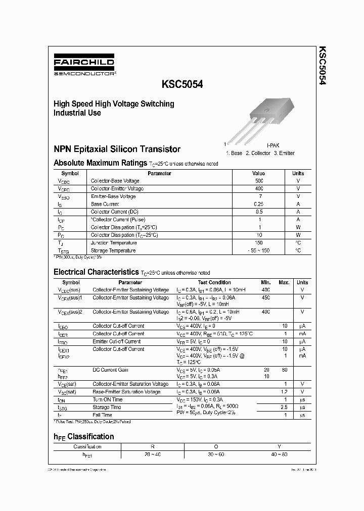 KSC5054OTU_6627089.PDF Datasheet