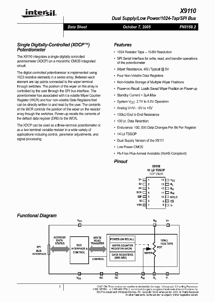 X9110TV14IC7965_6638426.PDF Datasheet