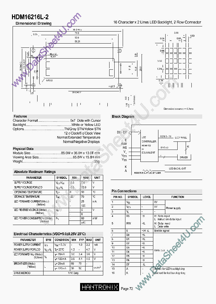 HDM16216L2_6731811.PDF Datasheet