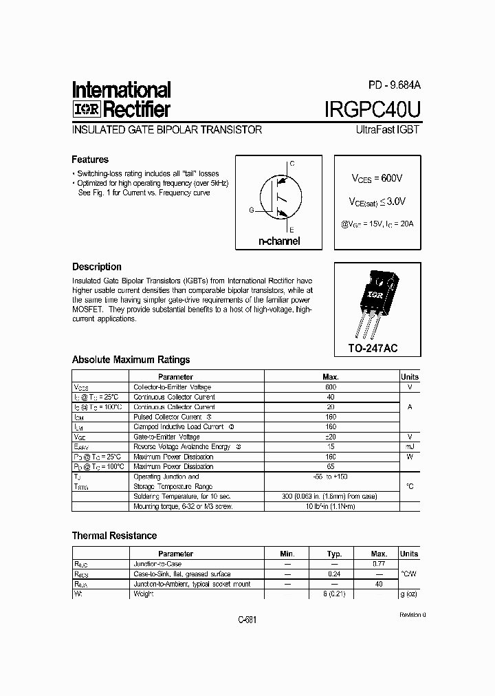IRGPC40U_6660350.PDF Datasheet