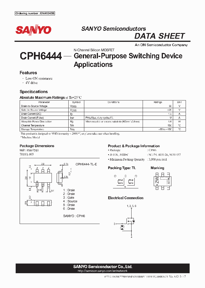 ENA1243B_6825785.PDF Datasheet