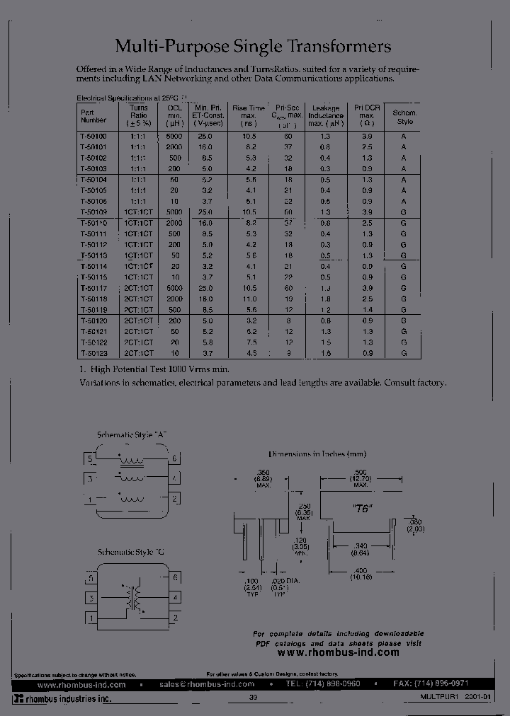 T-50110_6671635.PDF Datasheet