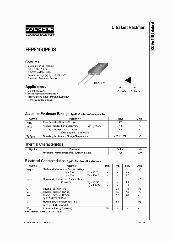 FFPF10UP60STU_6667084.PDF Datasheet