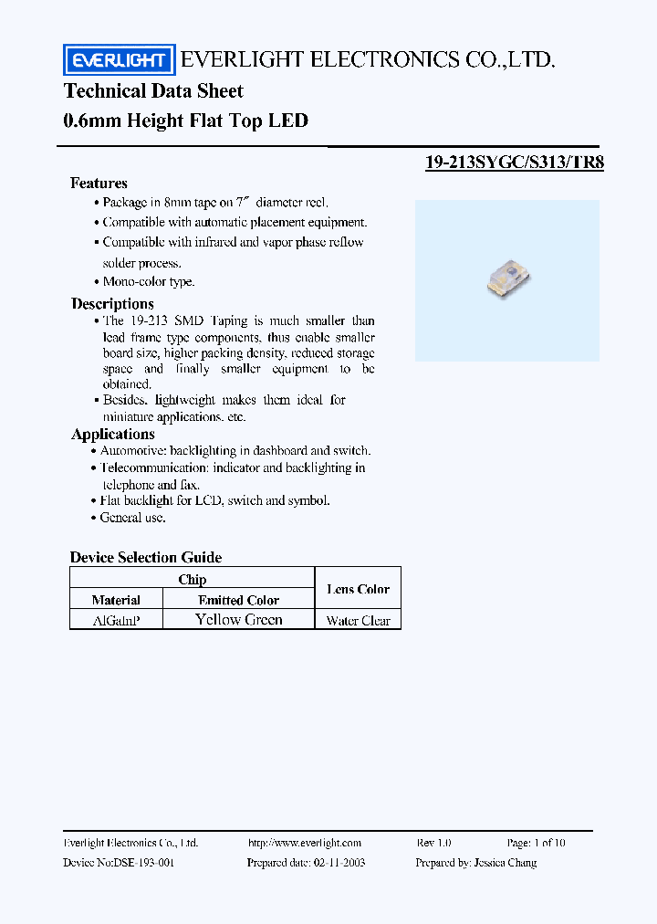 19-213SYGCS313TR8_6678684.PDF Datasheet