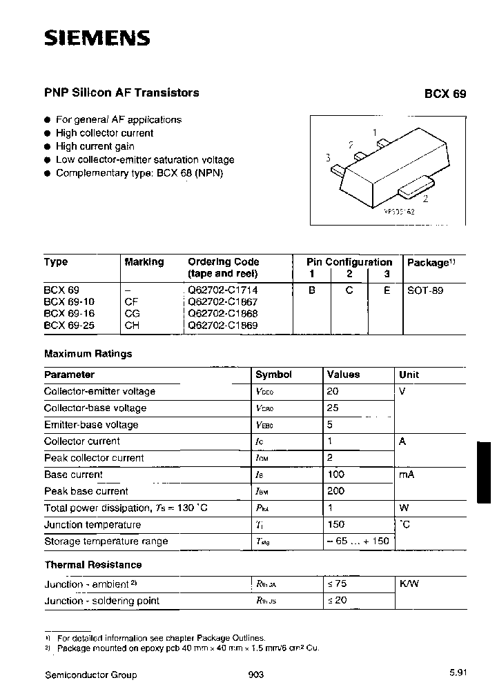 BCX69-10E6433_6680238.PDF Datasheet