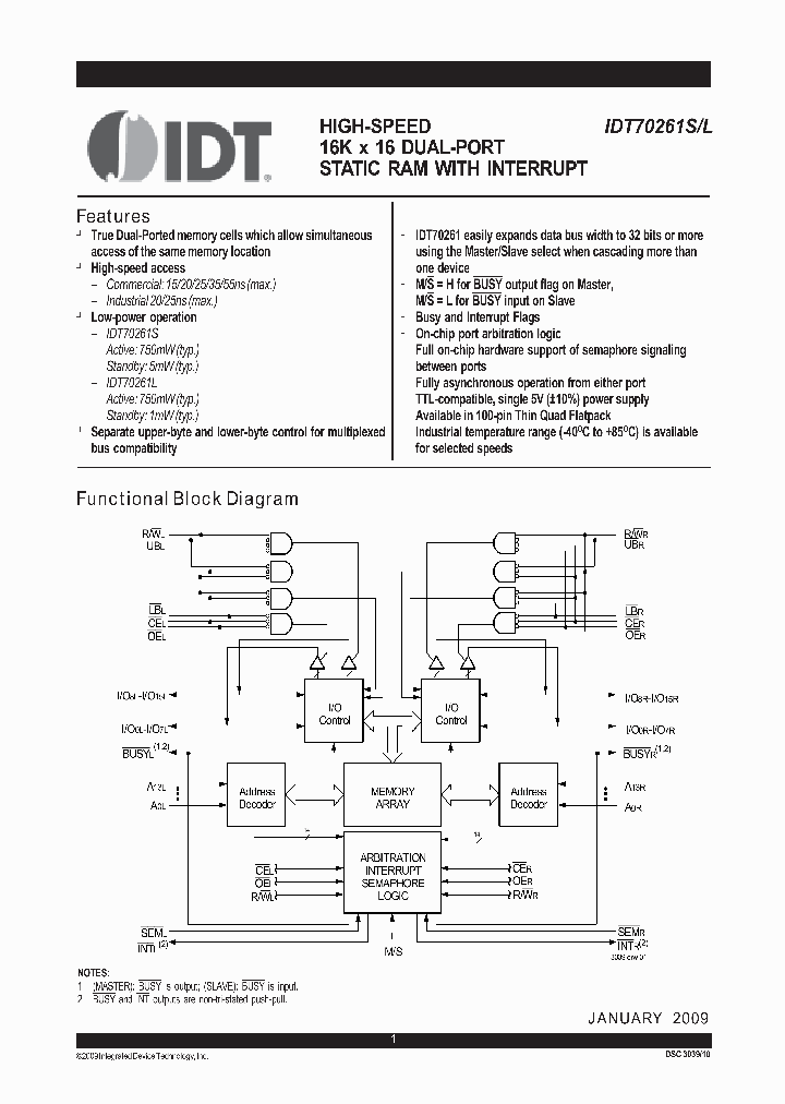 IDT70261SL_6877440.PDF Datasheet