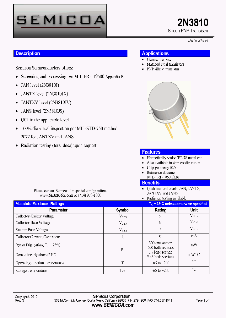 2N3810JV_6687889.PDF Datasheet