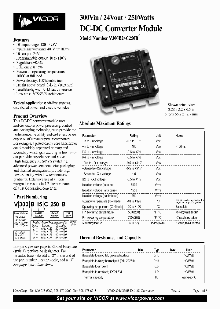 VICORCORPORATION-V300A24H250B_6688389.PDF Datasheet