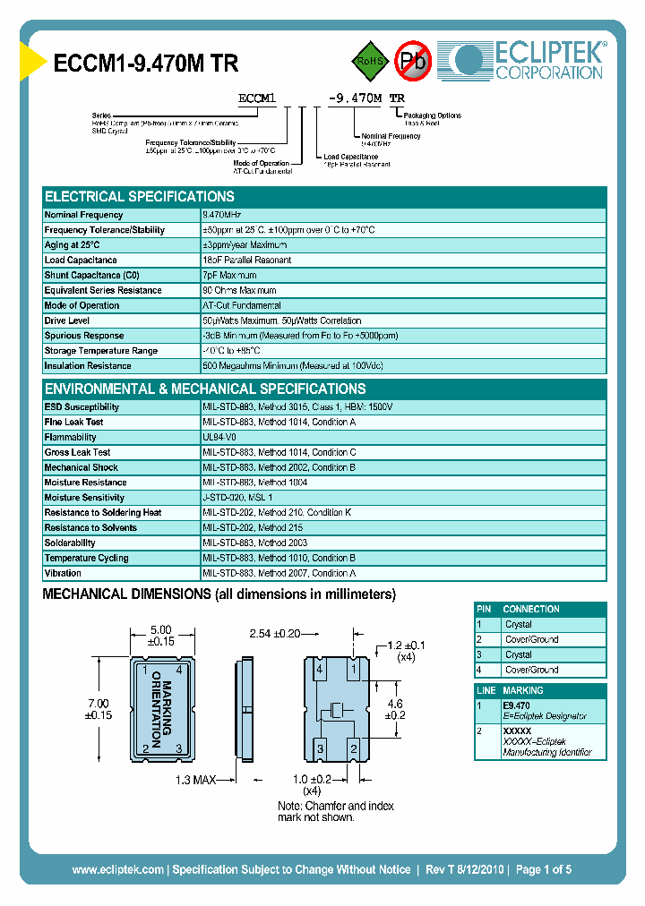 ECCM1-9470MTR_6697776.PDF Datasheet