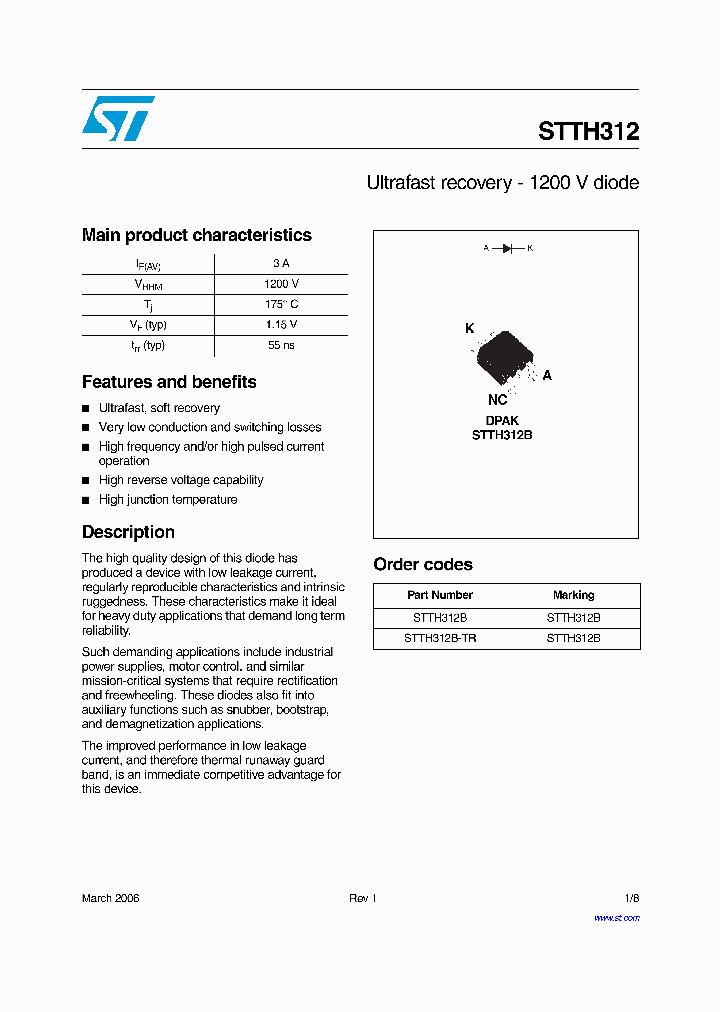 STTH312B_6728493.PDF Datasheet
