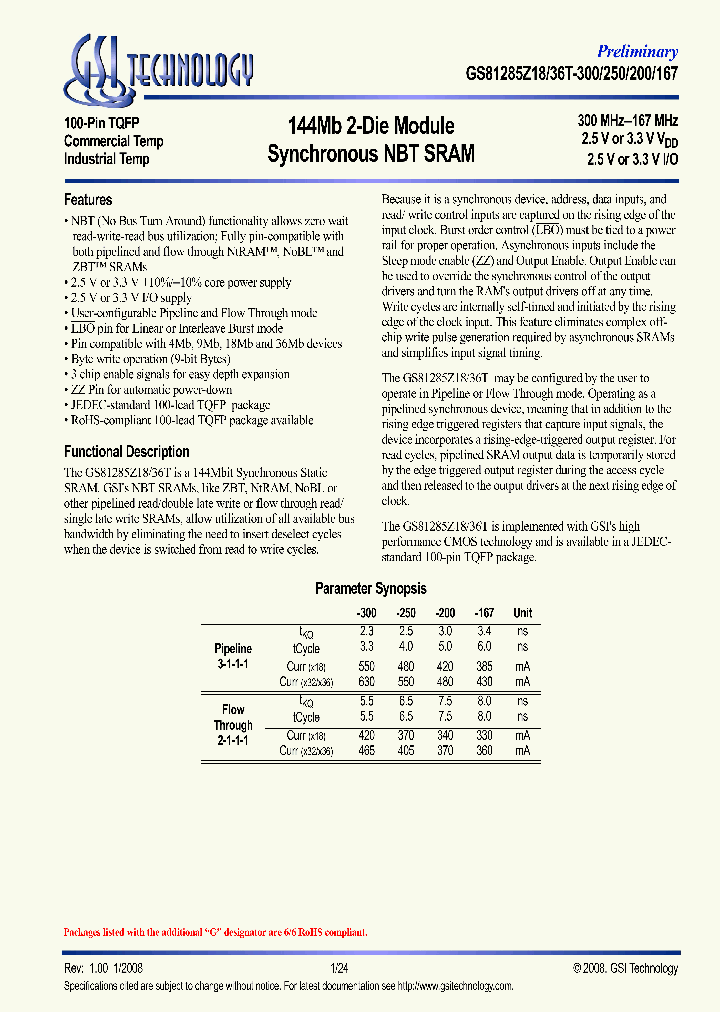 GS81285Z18GT-300T_6726025.PDF Datasheet