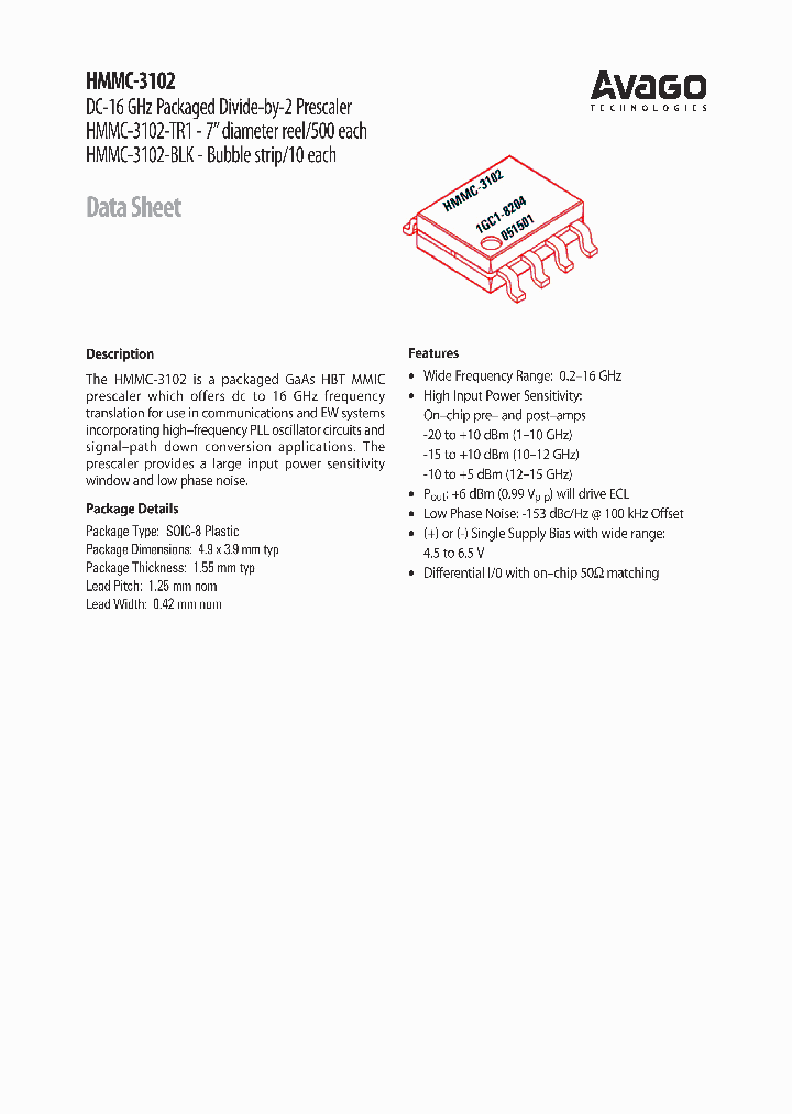 HMMC-3102_6752217.PDF Datasheet
