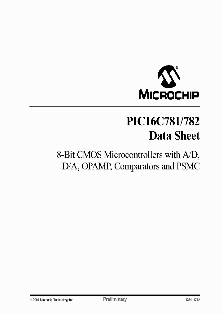 PIC16C781-IJW_6756723.PDF Datasheet