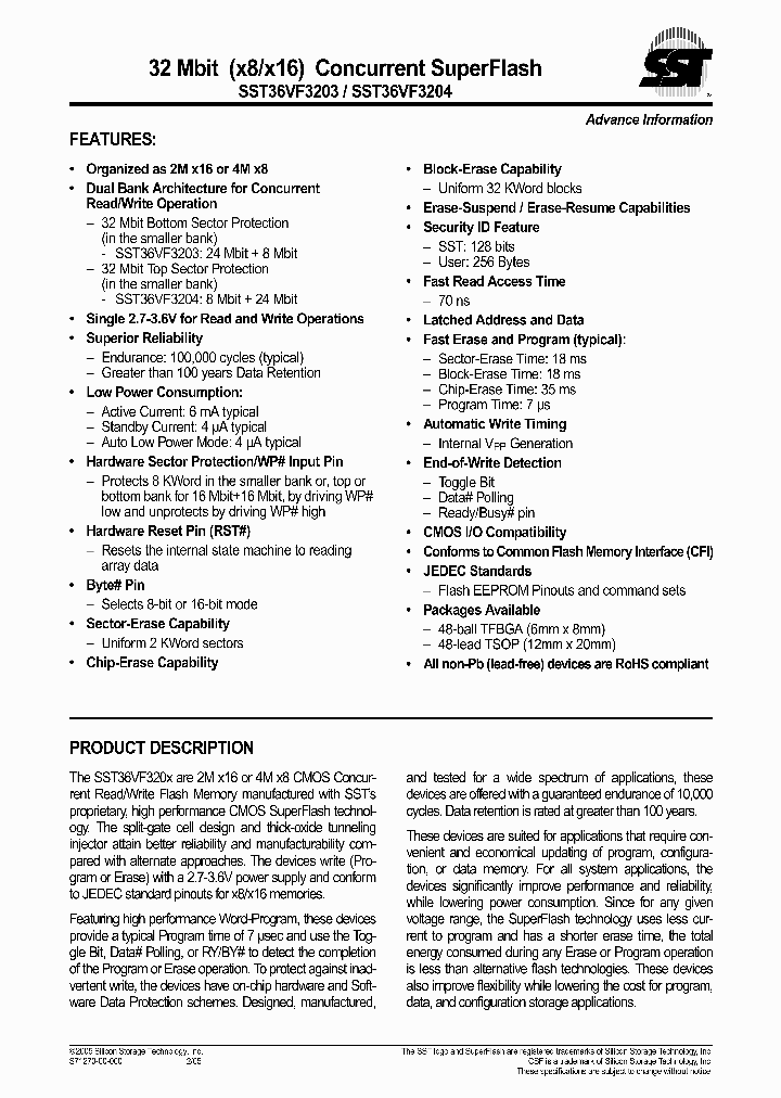 SST36VF3204-70-4C-B3KE_6753944.PDF Datasheet