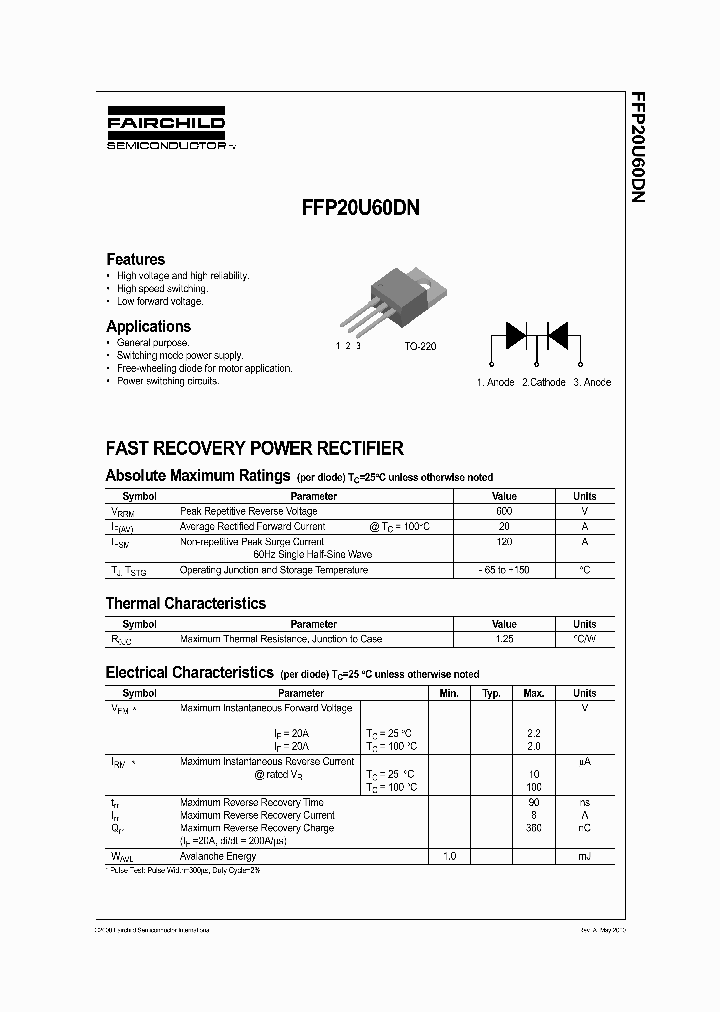 FFP20U60DNJ69Z_6782636.PDF Datasheet