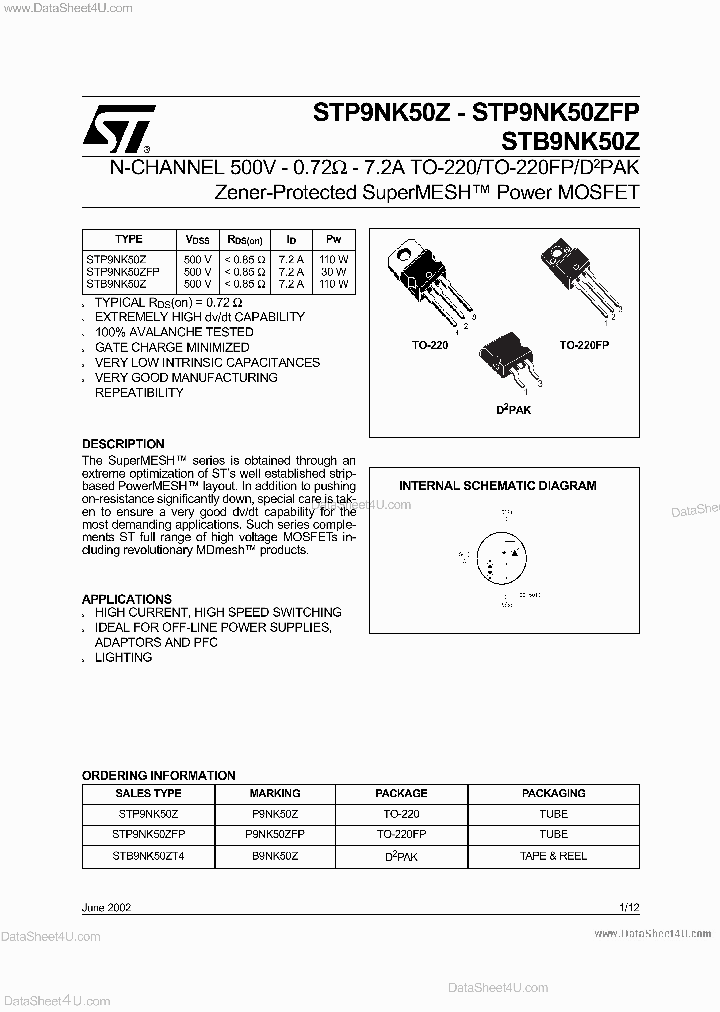 STP9NK50ZFP_6944010.PDF Datasheet