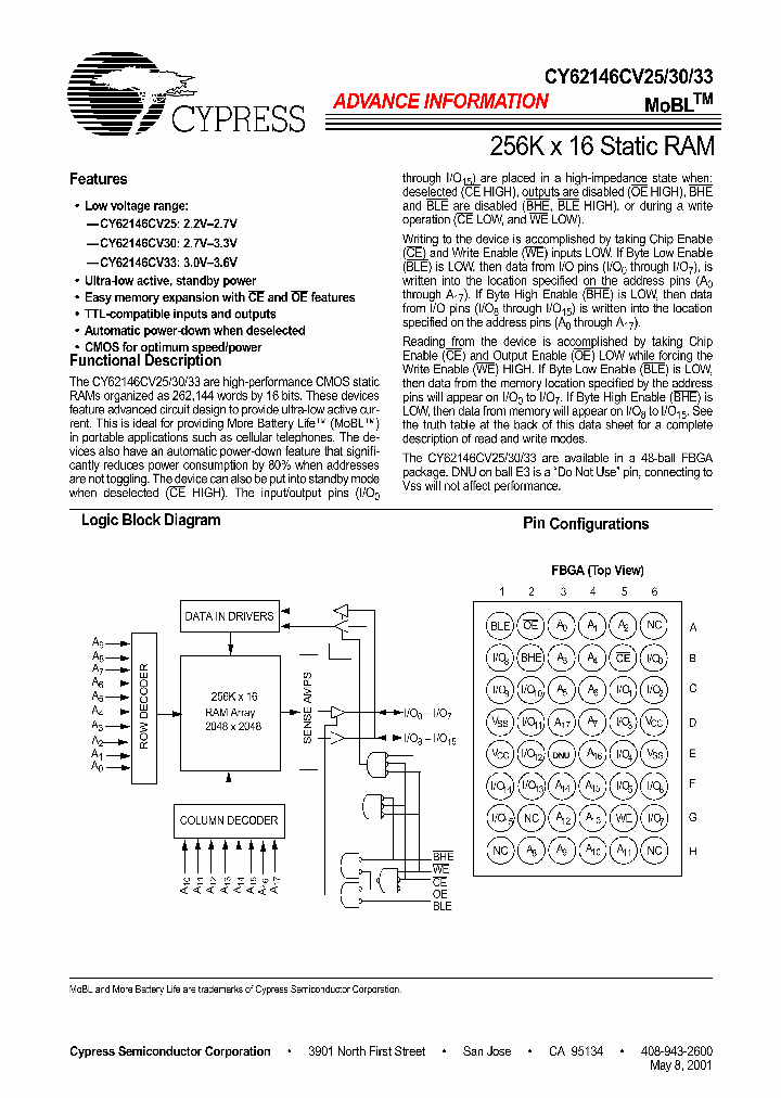 CY62146CV33LL-70BAI_6800779.PDF Datasheet