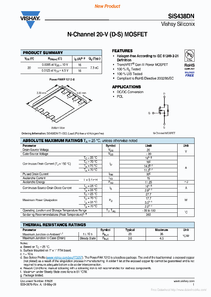 SIS438DN_6945550.PDF Datasheet