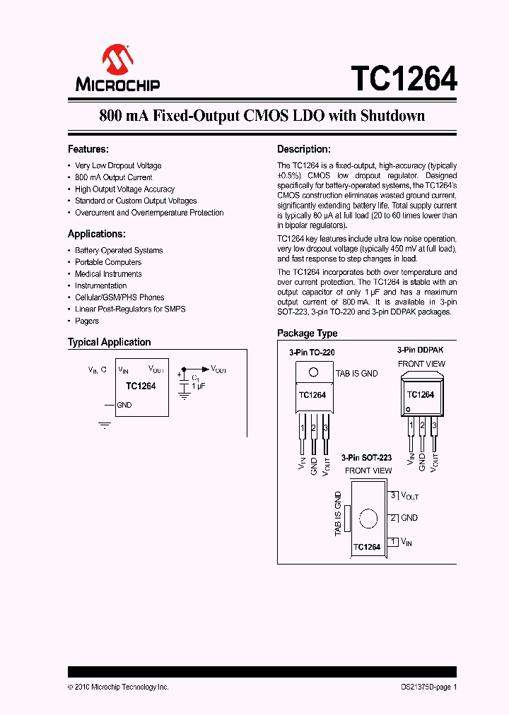 TC1264-25VEBTR_6840232.PDF Datasheet