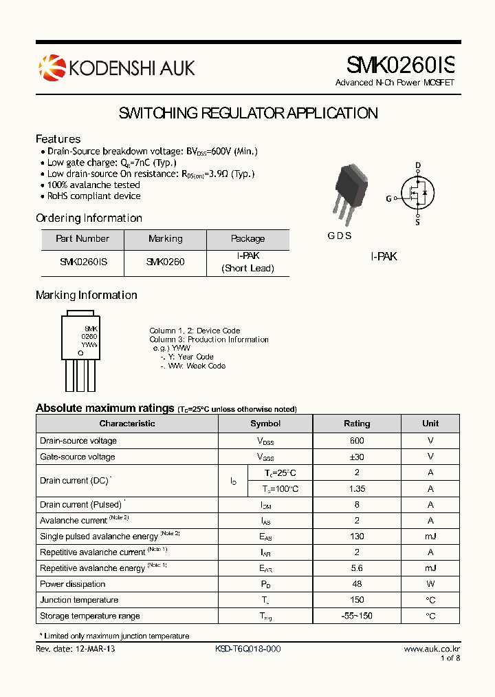 SMK0260IS_6951253.PDF Datasheet