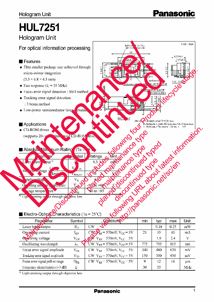 HUL7251_6878999.PDF Datasheet