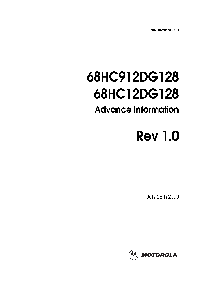 68HC12DG128VPV8_6881229.PDF Datasheet