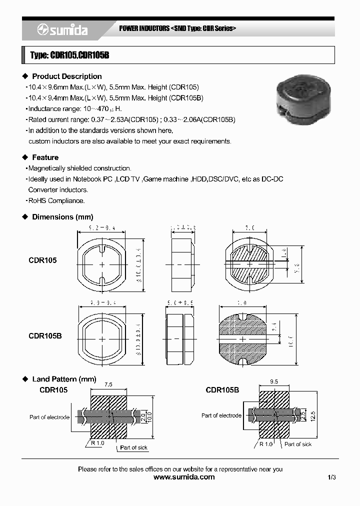 CDR105NP-470MB_6883713.PDF Datasheet