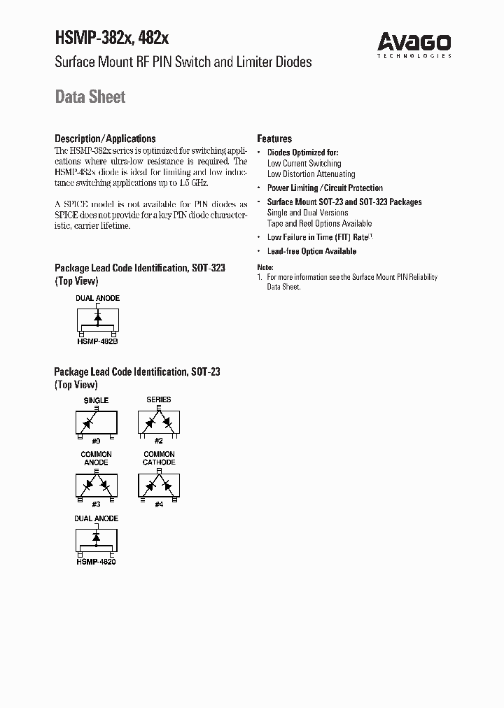 HSMP-3822-TR1_6885444.PDF Datasheet