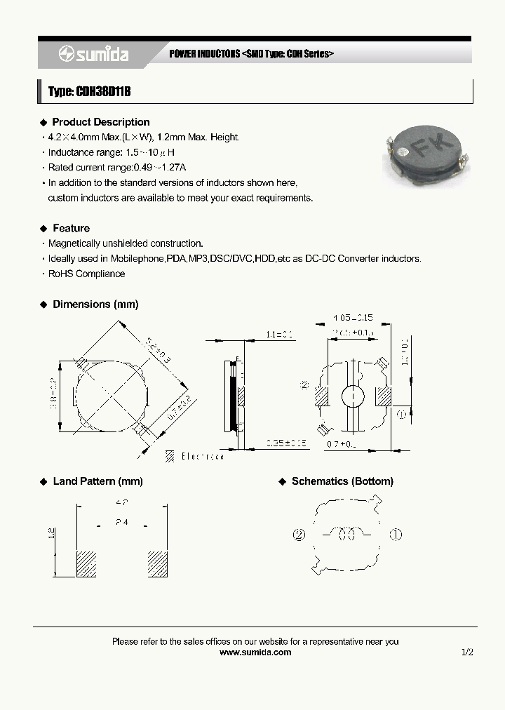 CDH38D11BNP-100MB_6896885.PDF Datasheet