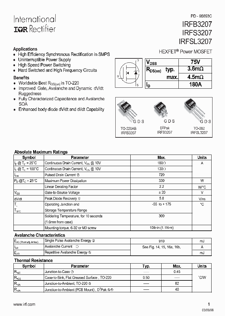 IRFB3207_6911986.PDF Datasheet