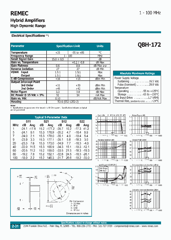 QBH-172_6911132.PDF Datasheet