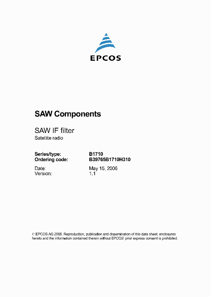 EPCOSAG-B39765B1710H310_6923730.PDF Datasheet
