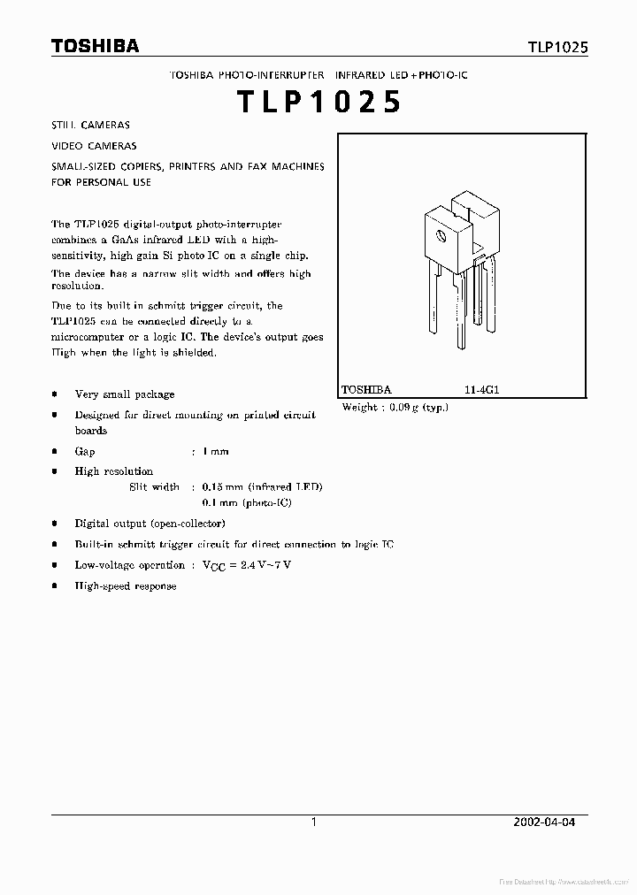 TLP1025_6960264.PDF Datasheet