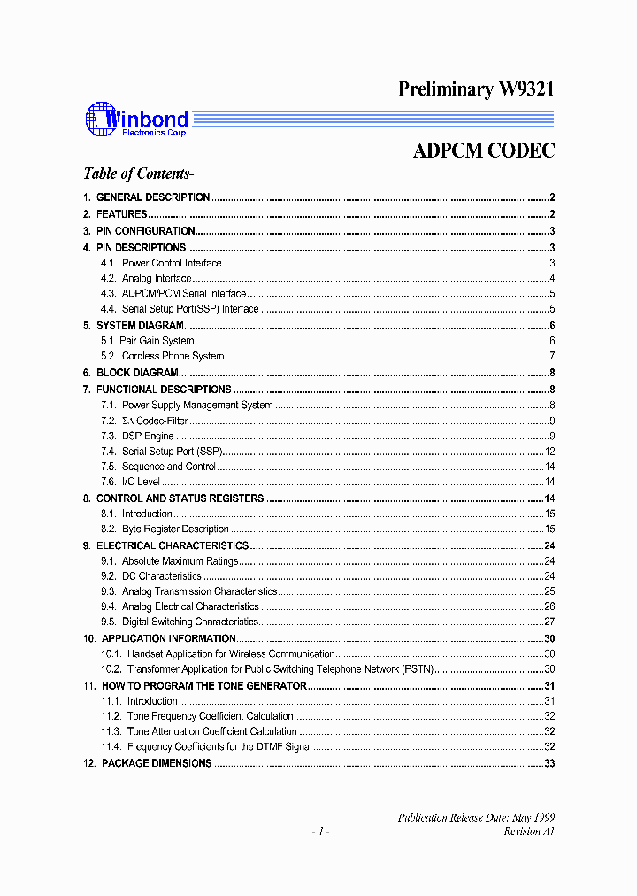 WINBONDELECTRONICSCORP-W9321S_6933316.PDF Datasheet