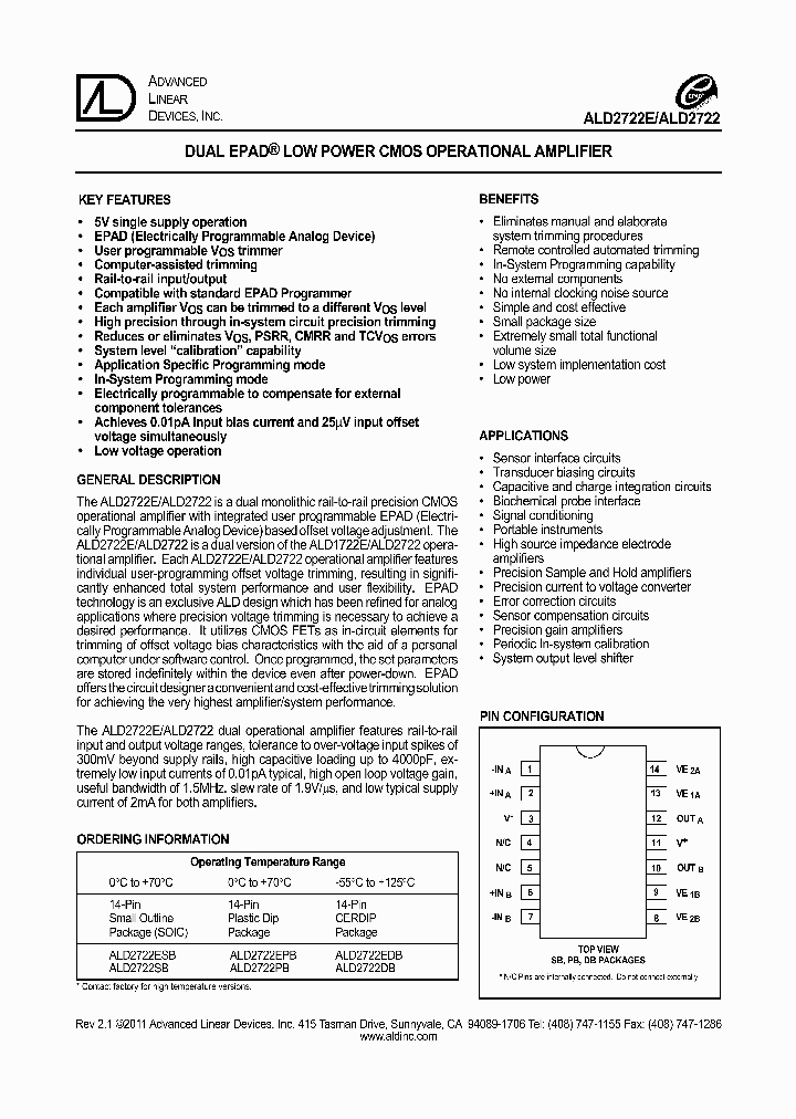 ALD2722DB_6961653.PDF Datasheet