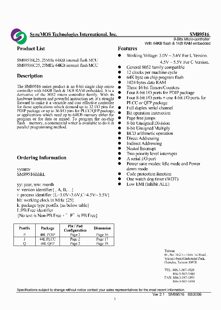 SM89516C25_6950815.PDF Datasheet