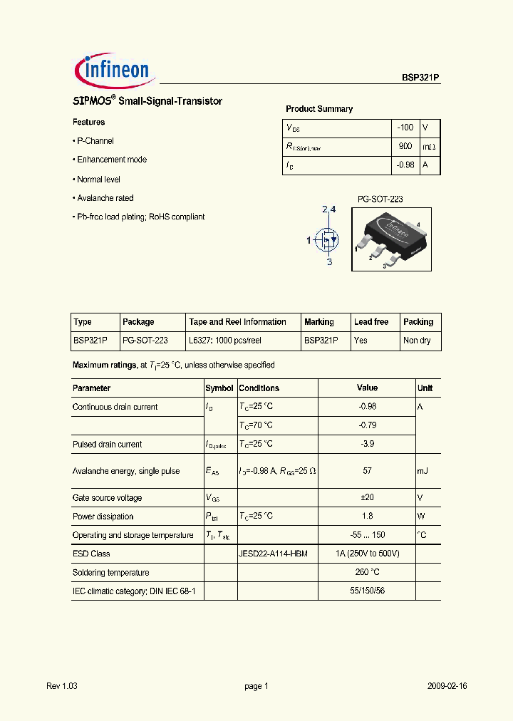 BSP321P_6962819.PDF Datasheet