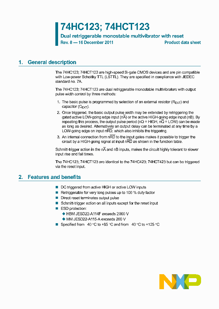 74HC123D653_6965675.PDF Datasheet