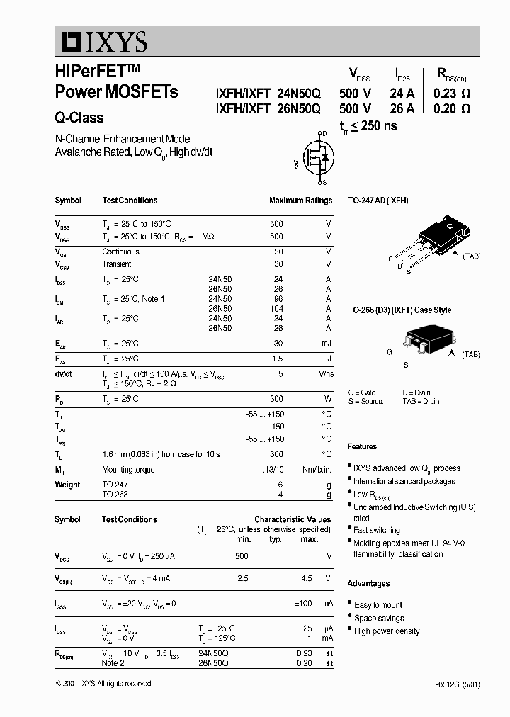 IXFT24N50Q_6967153.PDF Datasheet