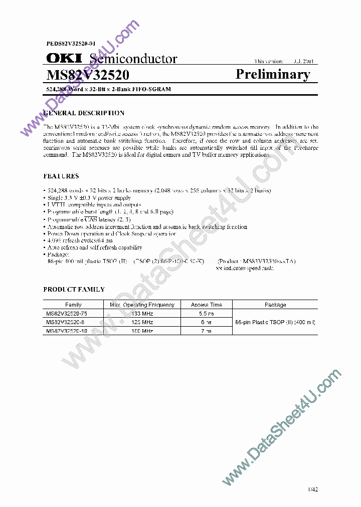 MS82V32520_6969052.PDF Datasheet